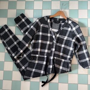 Steven Alan Plaid Jumpsuit